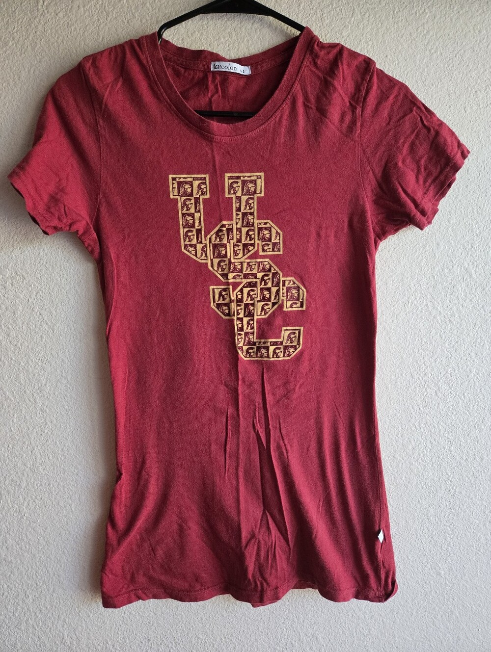 USC Trojans Red T-Shirt Women's Small Fit I